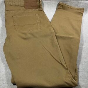 American Eagle Flex Stretch Khaki Jeans 36x36 Skinny Fit NWT